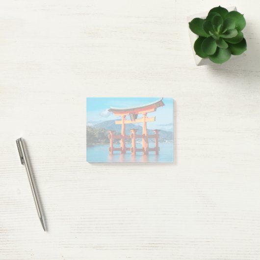 Schilderachtig landschap met Japanse Torii Gate Post-it® Notes (Kantoor)
