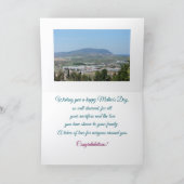 Schilderachtig landschap, Moederdag Kaart (Binnen)