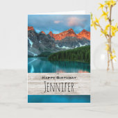 Schilderachtig landschap van bergland kaart (Gele Bloem)