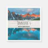 Schilderachtig landschap van bergland servet (Voorkant)