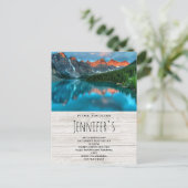 Schilderachtig landschap van bergland uitnodiging briefkaart (Staand voorkant)