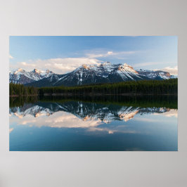 Schilderachtig landschap van Canadese Rockies bij Poster