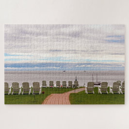 Schilderachtig landschap van de baai van Tadoussac Legpuzzel