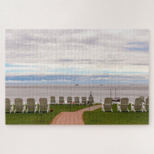 Schilderachtig landschap van de baai van Tadoussac Legpuzzel