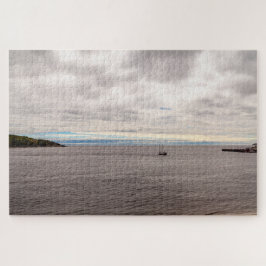 Schilderachtig landschap van de baai van Tadoussac Legpuzzel