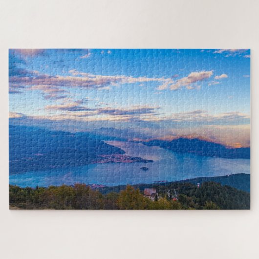 Schilderachtig landschap van het meer van Maggiore Legpuzzel (Horizontaal)