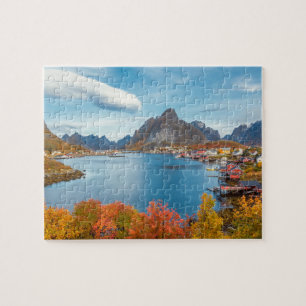 Schilderachtig landschap van Lofoten Nordland Noor Legpuzzel