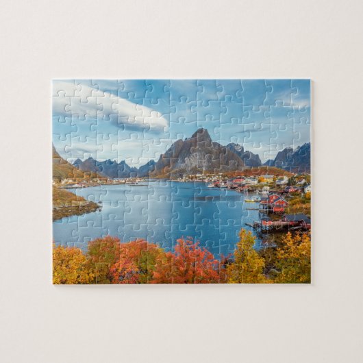 Schilderachtig landschap van Lofoten Nordland Noor Legpuzzel (Horizontaal)