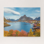 Schilderachtig landschap van Lofoten Nordland Noor Legpuzzel (Horizontaal)