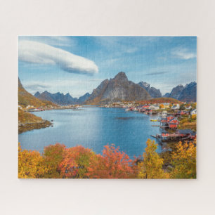 Schilderachtig landschap van Lofoten Nordland Noor Legpuzzel