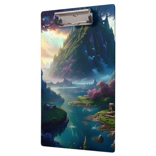 Schilderachtig Landschap Vier Klembord (Links)