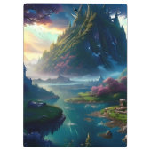 Schilderachtig Landschap Vier Klembord (Achterkant)