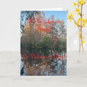 Schilderachtig landschap, vriend Valentijn Kaart (Gele Bloem)