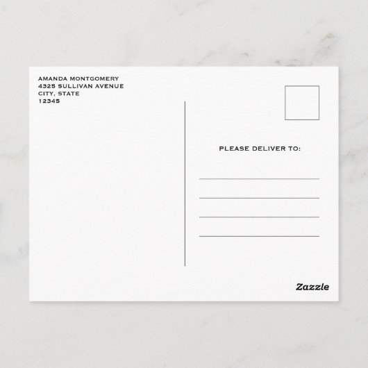 Schilderachtig Landschap Watervallen en Bos Briefkaart (Achterkant)