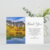 Schilderachtig Landschapsbergen Lake Forest bruilo Bedankkaart (Staand voorkant)