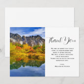 Schilderachtig Landschapsbergen Lake Forest bruilo Bedankkaart (Voorkant / Achterkant)