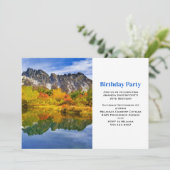 Schilderachtig Landschapsbergen Lake Forest Verjaa Kaart (Staand voorkant)