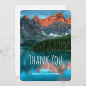 Schilderachtig landschapsfoto van bergen bedankkaart (Voorkant / Achterkant)