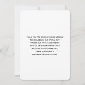 Schilderachtig landschapsfoto van bergen bedankkaart (Achterkant)