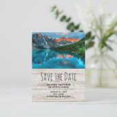 Schilderachtig landschapsfoto van bergen uitnodiging briefkaart (Staand voorkant)