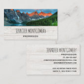 Schilderachtig landschapsfoto van bergen visitekaartje (Voorkant / Achterkant)