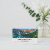 Schilderachtig landschapsfoto van bergen visitekaartje (Staand voorkant)