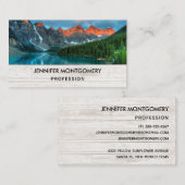 Schilderachtig landschapsfoto van bergen visitekaartje (Voorkant / Achterkant)