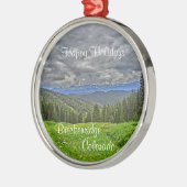 Schilderachtig landschapsversiering van de Brecken Metalen Ornament (Links)