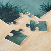 schilderachtig landschapszonsondergang over bosgeb legpuzzel (Zijkant)