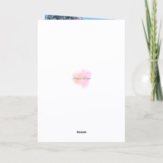 Schilderachtig, Liefdevolle kleindochter, Verjaard Kaart (Achterkant)