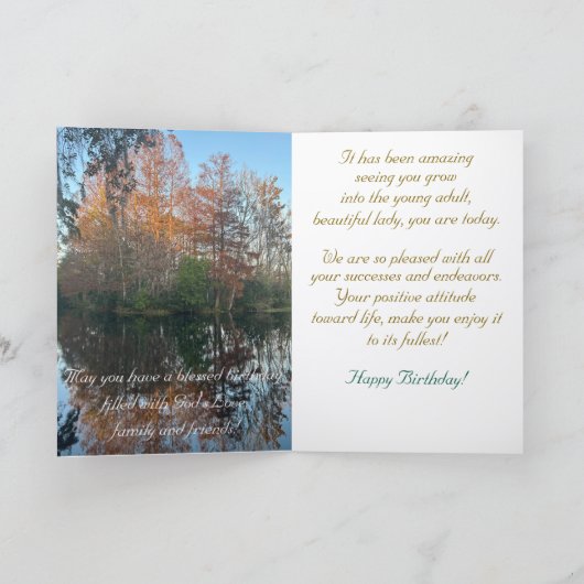 Schilderachtig, Liefdevolle kleindochter, Verjaard Kaart (Binnen)