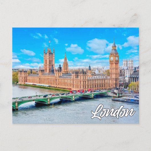 Schilderachtig Londen, Engeland | Big Ben Briefkaart (Voorkant)