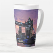 Schilderachtig London Tower Bridge Latte Mok (Rechterhoek)