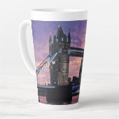 Schilderachtig London Tower Bridge Latte Mok (Linkerhoek)