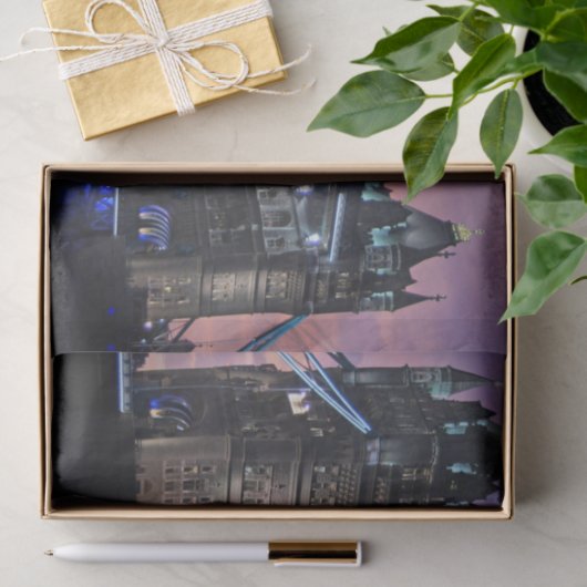 Schilderachtig London Tower Bridge-weefselpapier Tissuepapier (Geschenk)