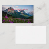 Schilderachtig Lupine Meadow Mountain Majesty Visitekaartje (Voorkant / Achterkant)