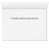 Schilderachtig maak de wereld een beter Wenskaart (Binenzijde Horizontaal (Onderkant))