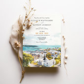 Schilderachtig Mackinac Island Michigan Waterverf  Kaart