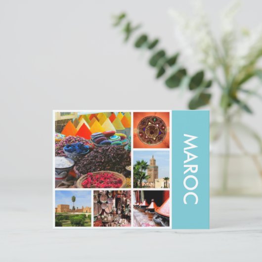 schilderachtig maroc briefkaart (Staand voorkant)