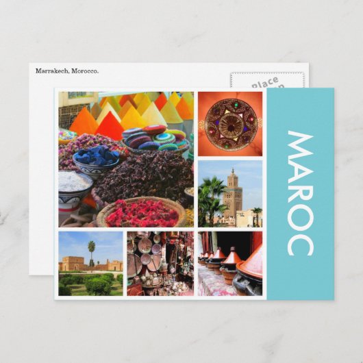 schilderachtig maroc briefkaart (Voorkant / Achterkant)