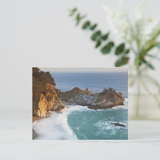 Schilderachtig McWay-Herfsten lopen het strand in Briefkaart (Staand voorkant)