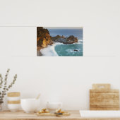 Schilderachtig McWay-Herfsten lopen het strand in Poster (Keuken)