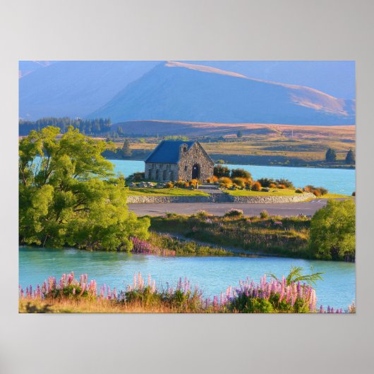 Schilderachtig meer van Tekapo Poster (Voorkant)