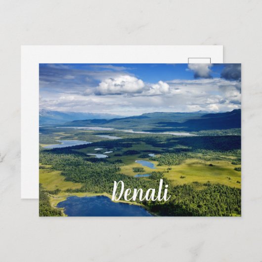 Schilderachtig meren van Denali Briefkaart (Voorkant / Achterkant)