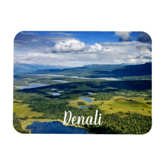 Schilderachtig meren van Denali Magneet (Horizontaal)