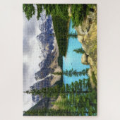 Schilderachtig met sneeuwgemak afgemeste bergen Na Legpuzzel (Verticaal)