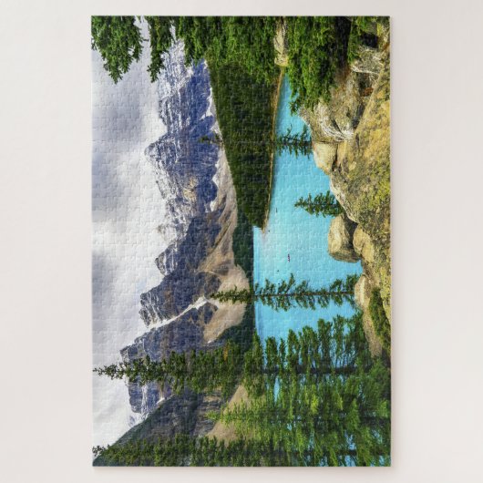 Schilderachtig met sneeuwgemak afgemeste bergen Na Legpuzzel (Verticaal)