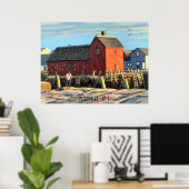 Schilderachtig Motif #1 Rockport Vist Shack Poster (Thuiskantoor)