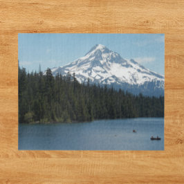 Schilderachtig Mount Hood en Lake Landscape Legpuzzel