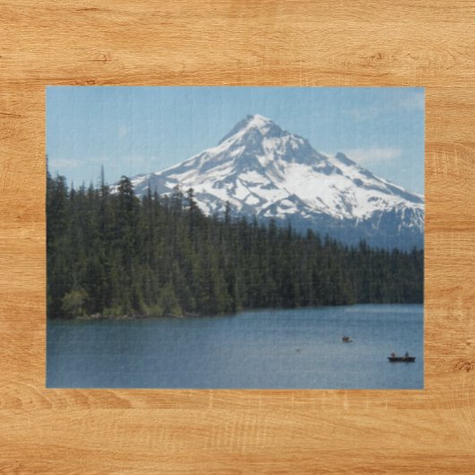 Schilderachtig Mount Hood en Lake Landscape Legpuzzel